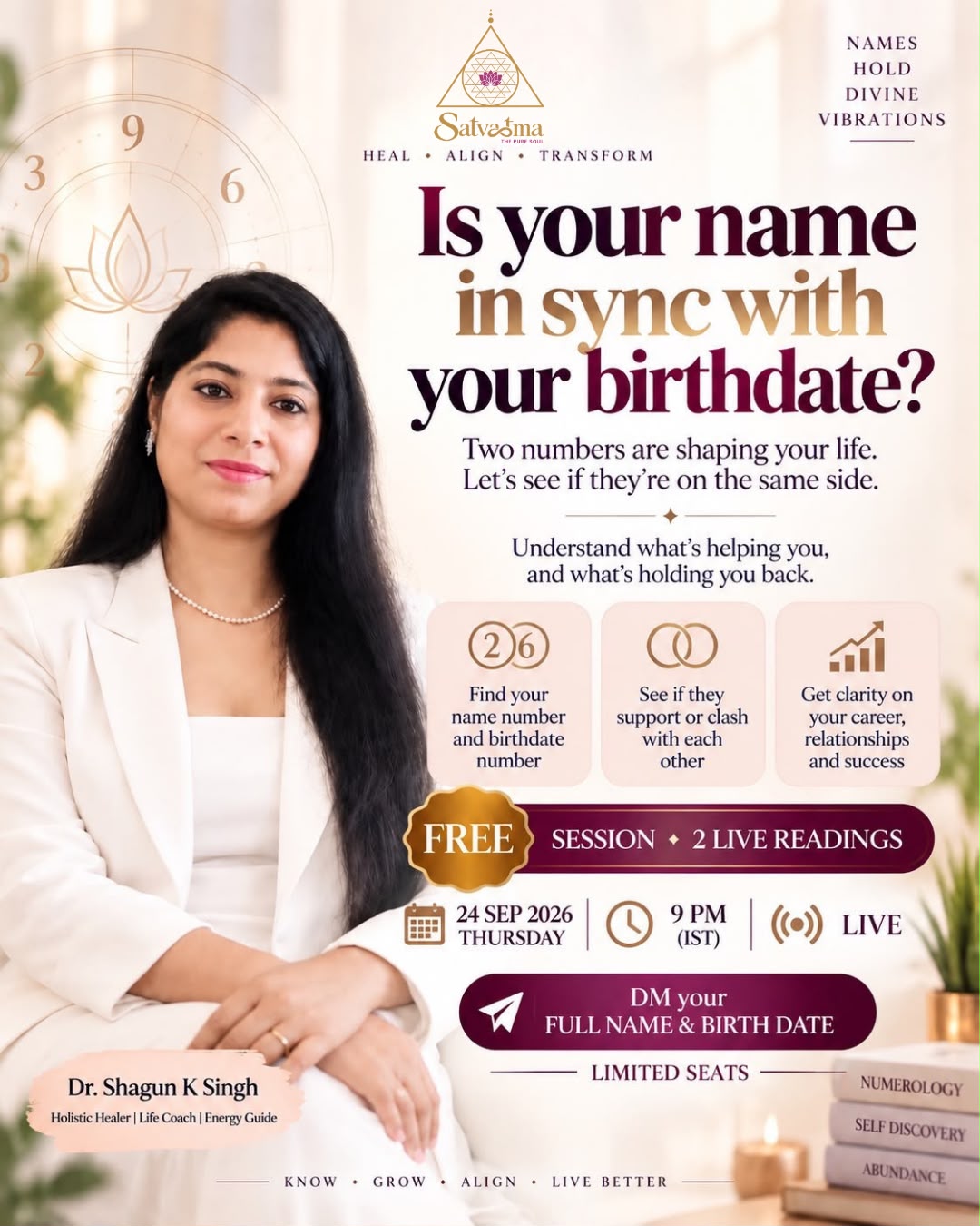 Free Name & Birthdate Numerology Session